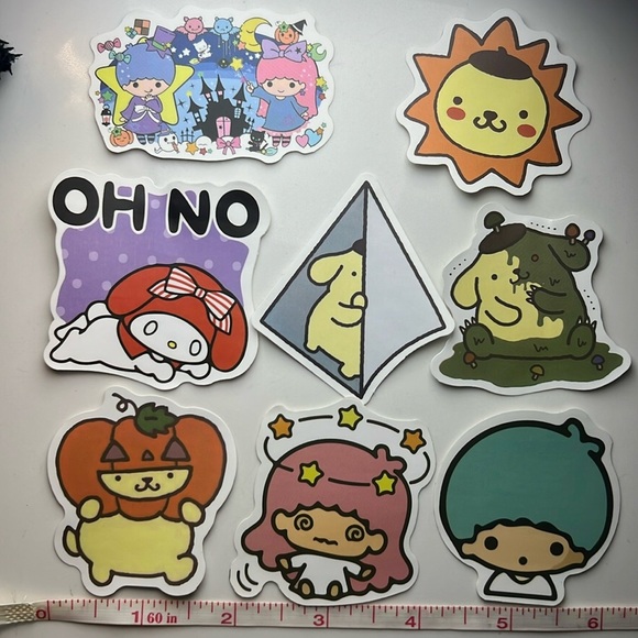 SANRIO 8 sticker bundle super cute!! - Picture 1 of 5